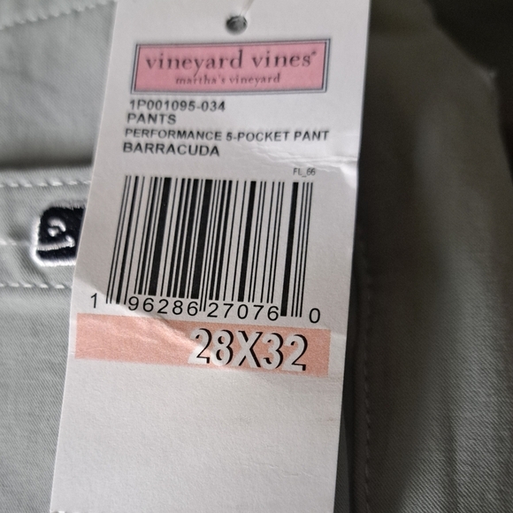 VINEYARD VINES performance 5 pocket BARRACUDA pants lightweight golf stretch 28 - Picture 10 of 15